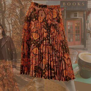 SKIRT Autumn Pleated Paisley